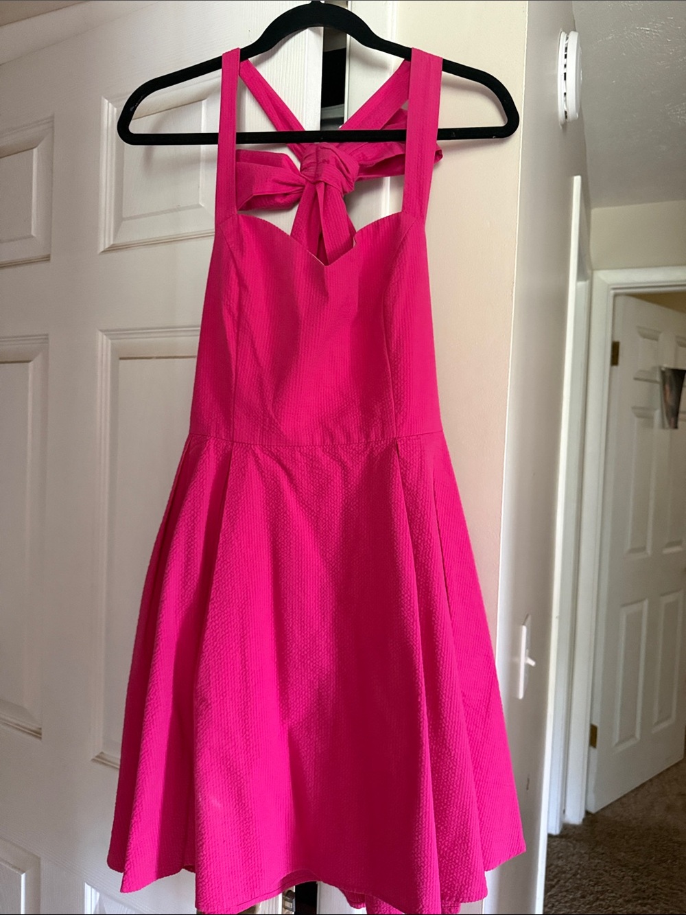 Woman’s Lauren James Hot Pink Tie-Back Sundress